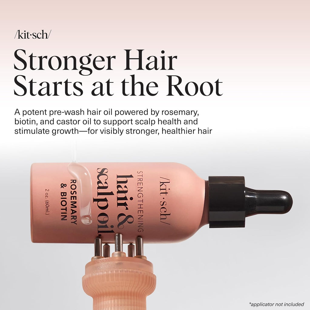 Kitsch Strengthening Hair & Scalp Oil With Rosemary & Biotin with Free Applicator