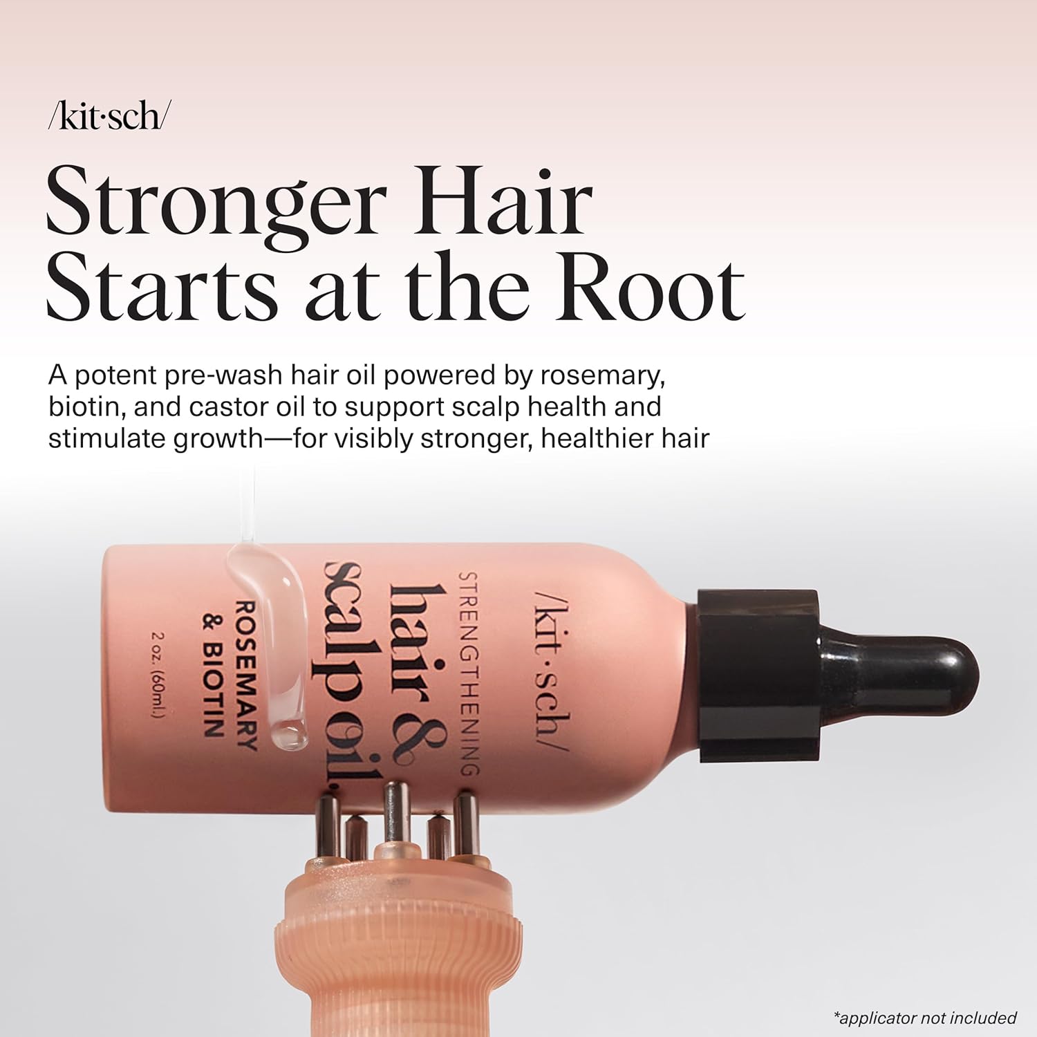Kitsch Strengthening Hair & Scalp Oil With Rosemary & Biotin with Free Applicator